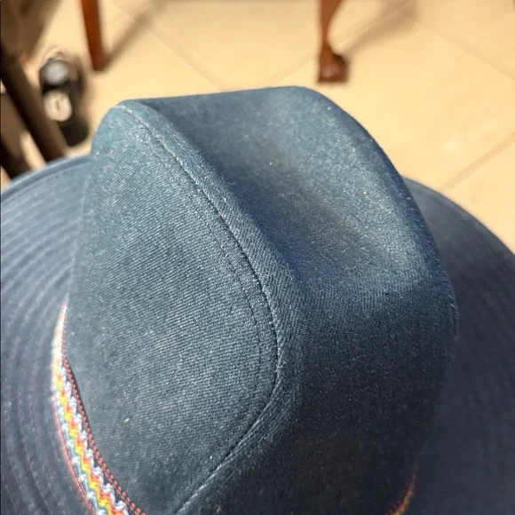 THE DUKE COLLECTION DENIM Blue Cowboy Hat with Multicolor  display picture 3